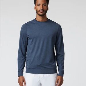 Vuori Ponto Performance Crew, Blue, Size Large